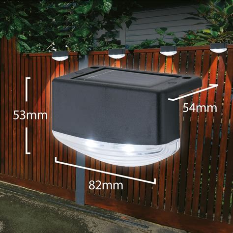 solar powered fence lights|Arlec LED Solar Fence Light .